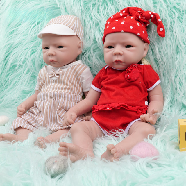 Bonecas bebe reborn menino e menina boneca realista 43cm 32 acessorios bebe  reborn baby