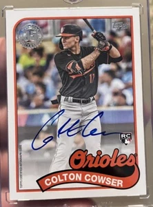 2024 Topps Series 1 Colton Cowser RC Auto Baltimore - Picture 1 of 2