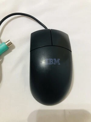 IBM BLACK 2-BUTTON PS/2 MOUSE - 24P0382 / 24P0383 / MU29JA - Image 1 of 4