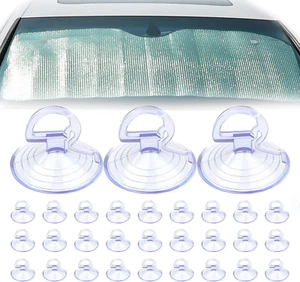 30PCS Car Glass Windshield Sunshade Suction Cups, Car Window Suction Cup, Powerf - Picture 1 of 12