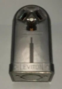 Receptáculo de superficie vintage Leviton 30A 250V salida de baquelita MARRÓN UG25 - Imagen 1 de 2
