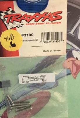 TRAXXAS 3190 TRANSMISSION SCREW SET (N.HAWK, STREET, BUGGY)Orignal NewOldStock - Image 1 of 2