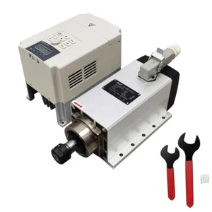 220V ER20 Air-cooling Square Spindle Motor with Inverter 300Hz 3.5KW - Picture 1 of 24