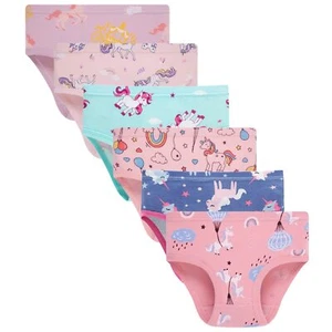 Toddler Girls' Cotton Underwear Soft Comfortable Briefs Everyday Essentials - Picture 1 of 6