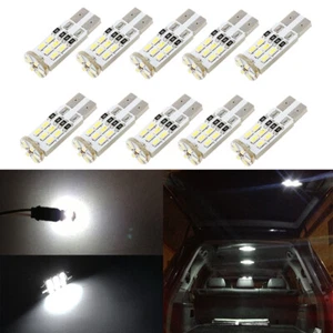 10x Blanco T10 194 2825 W5W LED Mapa Interior Cúpula Tronco Placa Bombillas - Imagen 1 de 6