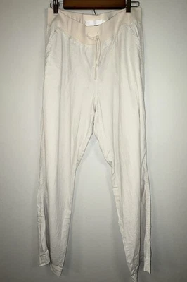 Sonoma Linen Blend Jogger Pants Women’s 12 Beige Drawstring Elastic Waist Casual - Image 1 of 4