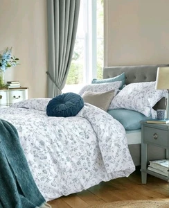 Laura Ashley Blue Seaspray 200 Fadenzahl Aria Bettwäscheset Double - Bild 1 von 6