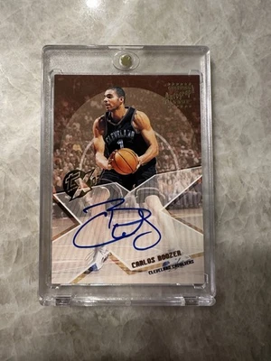 2002-03 Topps Xpectations Auto Carlos Boozer #XA-CBO Rookie Auto RC Card - Image 1 of 4