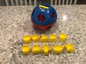 Tupperware Tuppertoys Classic SHAPE-O-BALL Toy Shape Sorter Complete w 10 Shapes - Picture 1 of 5