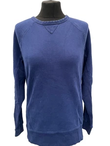 River Island blue sweatshirt size M muscle fit cotton blend mens - Picture 1 of 9