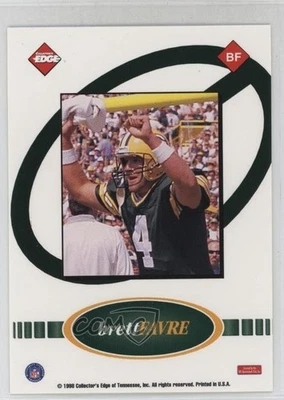 Fury NFL Game Ball 1999 prueba frontal en blanco sin papel aluminio Brett Favre #BF HOF Foto 1 de 2