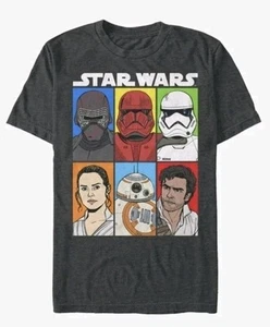 Star Wars The Rise of Skywalker Character Grid Graphic Tee Mens Size 3XL Fifhsun - Picture 1 of 7