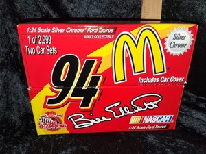 Racing Champions Bill Elliot #94 2 Car Set Silver Chrome 1:24 NEW! - Picture 1 of 11