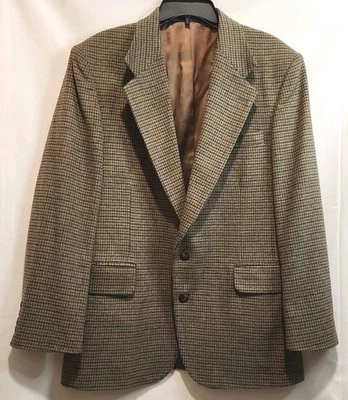 VINTAGE Robert Stock Blazer Beige Camel Hair Wool Blend Sport Coat Jacket 41R - Image 1 of 4