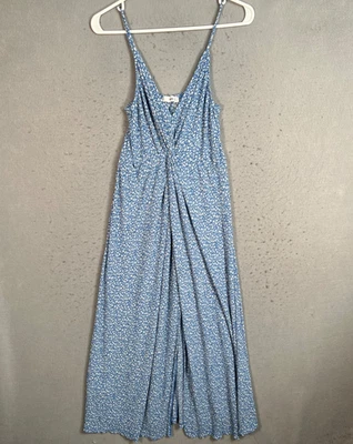 Maxi Vestido Mango MNG Mujer Talla 4 Azul Floral Sin Mangas Foto 1 de 4