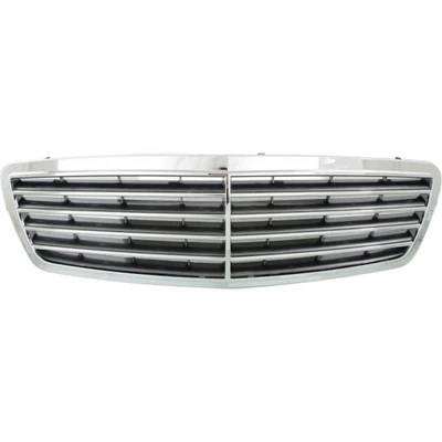 For Mercedes-Benz S430/S500/S55 AMG/S600 Grille 2003-2006 Chrome/Gray Plastic - Imagem 1 de 4