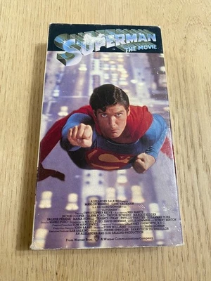 Superman The Movie (VHS, 1986) Warner Bros Home Video Superhero Man of Steel - Image 1 of 4