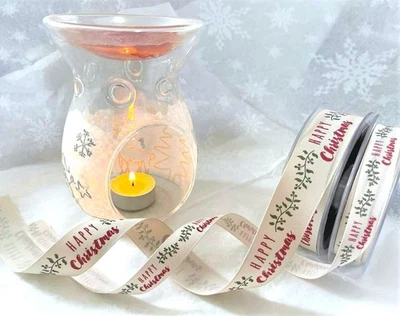 Berisfords FUNKY CHRISTMAS  festive foliage ribbon - 15mm & 25mm *last stock* - Image 1 of 3