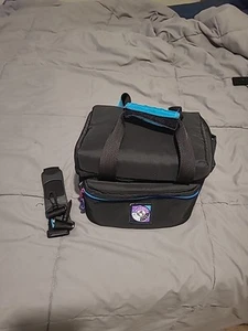 Vintage Samsonite World Sport Padded Camera Bag Teal Purple Black W Strap Retro - Picture 1 of 10