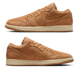 Nike Air Jordan 1 Low Se HV4089-200 Flax Varsity Red Muslin Men's Size - Picture 1 of 8