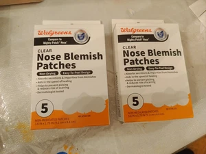 *New in Box* Walgreens Nose Blemish Pimple Patches Set (5 count) 2 boxes - Picture 1 of 2