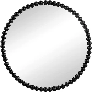 A&B Home 83729-DS Harley 32 X 32 inch Black Wall Mirror - Picture 1 of 11