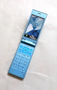 Kyocera Digno Keitai 2 701KC 702KC Blue Android Flip Phone Unlocked Japan - Picture 1 of 4