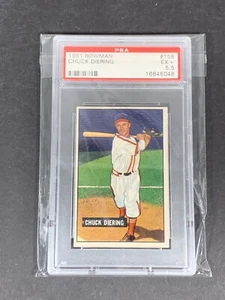 Chuck Diering 1951 Bowman PSA 5,5 EX + - Imagen 1 de 2