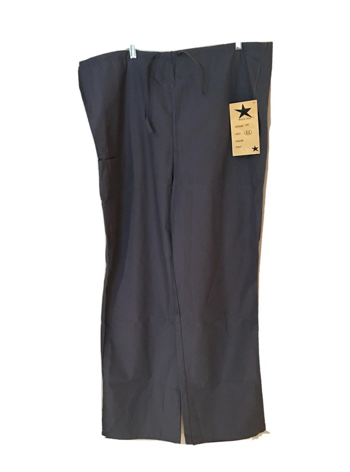 Pantalón cargo uniforme médico XL unisex de Black Star Style 610 bolsillos grises nuevo con etiquetas Foto 1 de 4