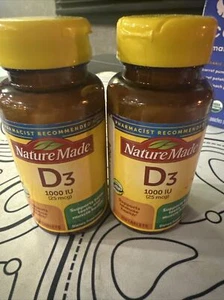 Nature Made Vitamin D3 1000 IU, 100 Tablets (2 pack) - Picture 1 of 3