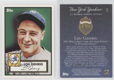 2010 Topps New York Yankees 27 World Series Titles Lou Gehrig #YC2 HOF