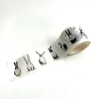 Mr. Bunny Pants Wide Washi Tape Scrapbooking Journals Planners Card Making - Image 1 of 3