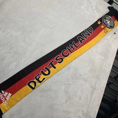 Adidas Deutschland Fussball Bund Football Club DFB Adulto Bufanda 7"x60" Alemania Foto 1 de 4
