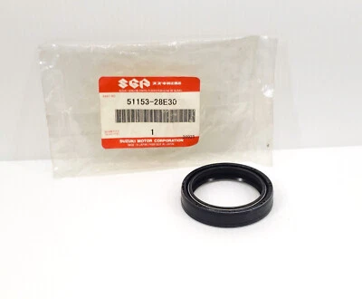 Sello de aceite de horquilla delantera original Suzuki RM125 RM250 RMX250 OEM 51153-28E30 NUEVO DE STOCK Foto 1 de 4