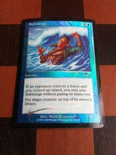Mtg Submerge Foil damaged see actual pics. Nemesis.
