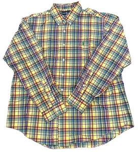 Ralph Lauren Hemd Herren XL Custom Fit Langarmhemd kariert mehrfarbig pastell - Bild 1 von 6