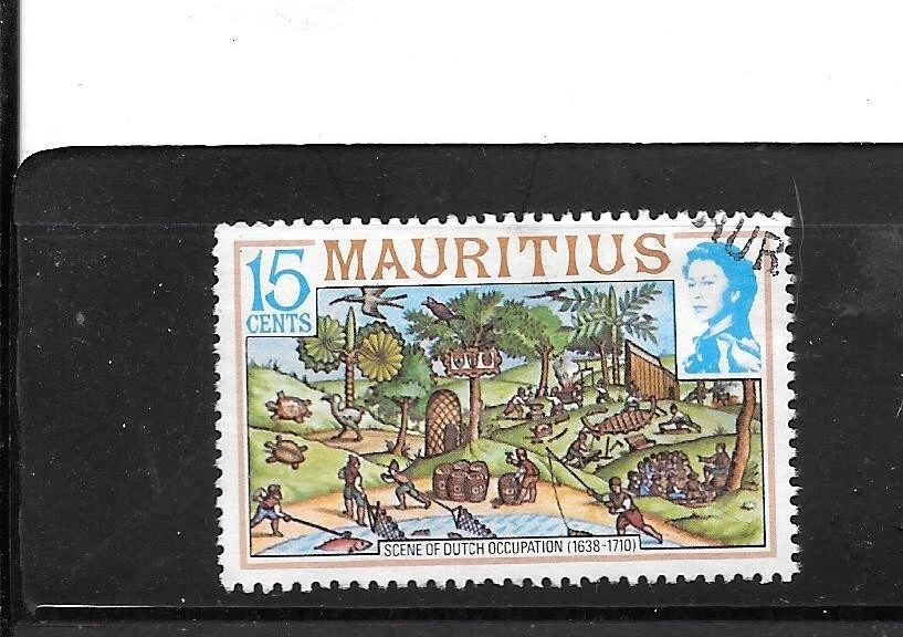 SELLO ANTIGUO DEFINITIVO DE MAURICIO SC#445 15c 1978 XF USADO POSTAL 1er asentamiento Foto 1 de 1