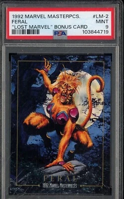 1992 Skybox Marvel Masterpieces Lost Marvel #LM-2 Feral PSA 9 MINT - Image 1 of 2