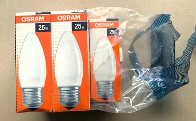 Osram E27 25W Kerzen-Glühbirnen, 5 Stück/Pack NOS - Bild 1 von 3