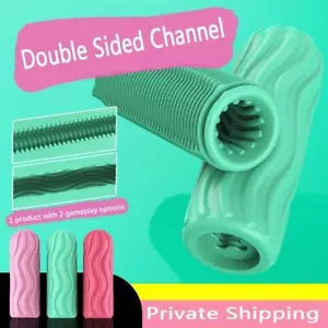 Pocket Pussy Cup Male Masturbator Stroker Vaginal Blowjob Massage Penis Sex Toys - Picture 1 of 16