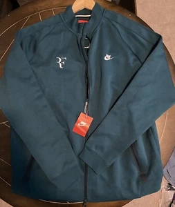 Nike Federer Full Zip Jacket XXL NWT Rare Roger Tennis Green - Picture 1 of 5