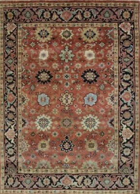 Oriental area rug Rust Heriz  hand  knotted elegant  5'x 7' New Rare Wool - Image 1 of 4
