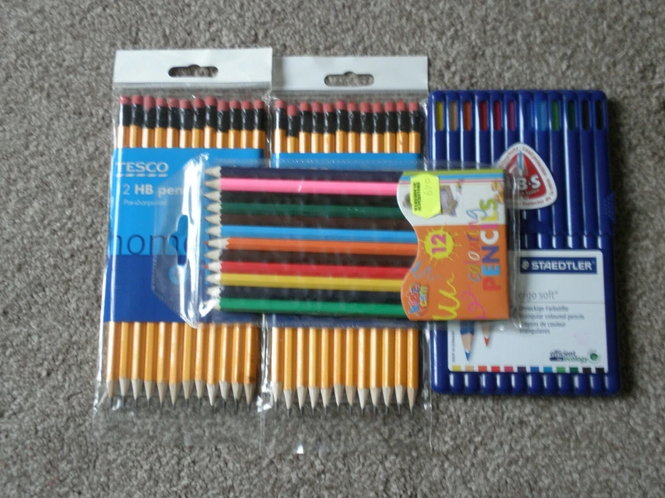 2 Packs Lead Pencils Plus 2 packs Crayons - Image 1 of 1