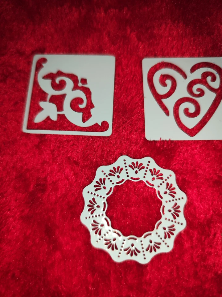 Schablonen-Metall-Prägeschablonen-Grußkarten-Herz-Ranken-Grußkartengestaltung - Bild 1 von 1