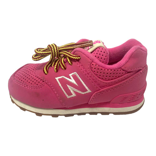 SCARPE DA CORSA NEW BALANCE 574 ROSA LACE UP BAMBINI 7 5K