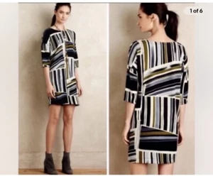 Anthropologie Weston Imagist Tunic Textured Dolman Shift Dress Pockets Size XS - Picture 1 of 11