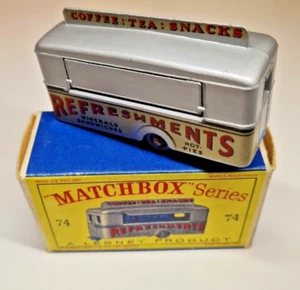 Cantimplora móvil Matchbox gris plata como nueva RW 1-75 n.º 74 como nueva "E" caja rara - Imagen 1 de 13