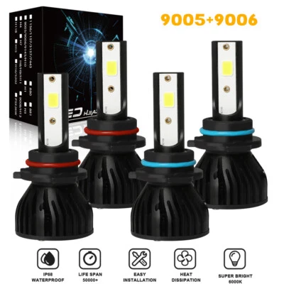 Kit de bombillas LED de haz alto y bajo para GMC C1500 K1500 Sierra SLE 1990-1998 1999 Foto 1 de 4