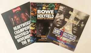 Vintage Evander Holyfield v Riddick Bowe Program Special for ALL 3 Boxing Fights - Picture 1 of 1