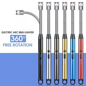 Electric Rechargeable Flameless USB Lighter Candle BBQ Windproof Kitchen Tool AU - Picture 1 of 11